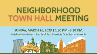 Neighborhood Town Hall - March 26, 2023