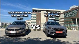 Fiat Egea 1.5 Hybrid 130 HP VS Cupra Formentor 1.5 TSI 150 HP Performans Ve Hızlanma Testi