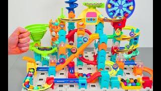 Marble Run Race ASMR | Vtech Marble Rush | Quadrilla Marble Run Construction