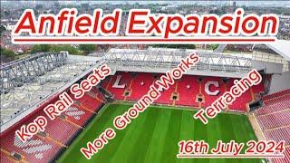 Anfield Rd Expansion - 16th July 2024 - Liverpool Fc - Latest Progress Update #lfc