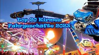 Top 20 Kirmes Fahrgeschäfte 2023 // Ranking