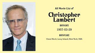 Christopher Lambert Movies list Christopher Lambert| Filmography of Christopher Lambert