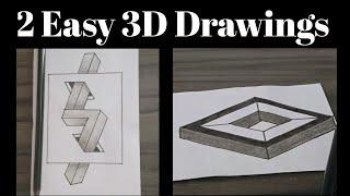 How To Draw 3D Drawing | 3D Illusion  #viralvideo