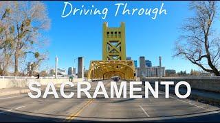 Sacramento, CA drive in 4K - [Old town, downtown, capital, J St, fab 40s, Arden Mall]
