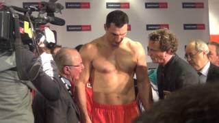 Wladimir Klitschko Vs. Jean-Marc Mormeck Weigh In and Staredown