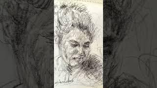 تمرین طراحی روزانه#teaching_drawing #painting #portrait #drawing #اسکیس #طراحی_چهره #طراحی_پرتره