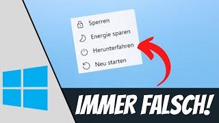 Fast ALLE fahren ihren PC falsch herunter - Mache DAS niemals! 