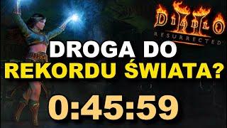 Speedrun całej gry w 45 min Czarodziejką | Diablo 2: Resurrected - Sorceress Speedrun Any% Normal