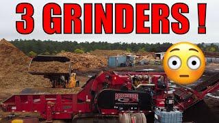 Grinder Overload: 3 Huge Machines Running Simultaneously