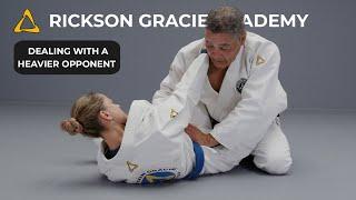 Rickson on how to make your jiujitsu flow against someone much heavier