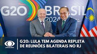 G20: Lula tem agenda repleta de reuniões bilaterais no RJ