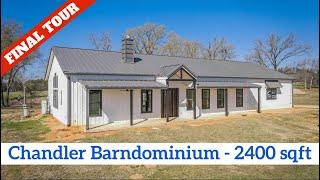 Barndominium Tour - 2400 sqft living - 3 Bedroom - 2.5 Bath - 1200 sqft shop.