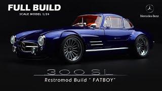 Mercedes Benz 300SL Gullwing | Tamiya | 1/24 | Scale Model Building | ASMR |