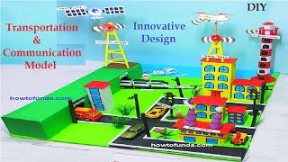 transportation and communication model for science project exhibition | future smart  | howtofunda