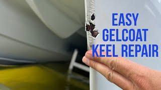 How to- Gelcoat Repair- Keel- From Trailer or Sandbar Damage