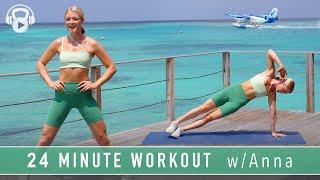 24 MINUTE |  TABATA WORKOUT w/ WARM UP | Full Body, no equipment (w/ Anna @growingannanas )