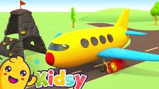 Leo the Truck and the Big Airplane | Fun Cartoons for Kids | Kidsy