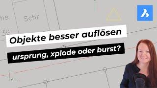 BricsCAD: Layer und Optik beim Auflösen von Mittellinien und beibehalten