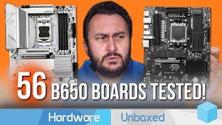 56 AMD B650 Boards Tested, VRM Thermals