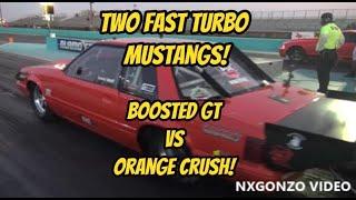 Turbo Mustangs go head to head!