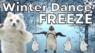 Winter Dance Freeze - Brain Break Movement Workout Game