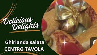 Ghirlanda salata centro tavola #Ghirlanda #Ciambella Feste# #Tavola in Festa