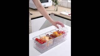 Compartment Storage Box #kitchen #organization