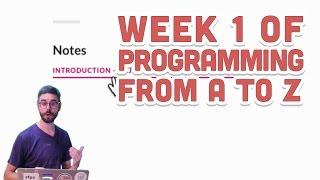 Live Stream #59: Week 1 of Programming from A to Z
