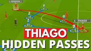 Thiago - Hidden passes against Man Utd
