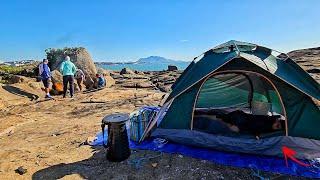 PESCARIA E ACAMPAMENTO NA ILHA  Eu Avisei a ELE, levei pra ver se Aguentava!