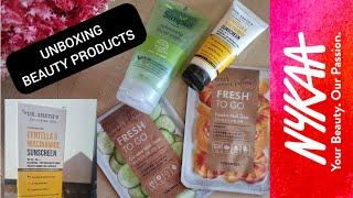 Unboxing Nyka Skincare Products | Nyka Haul#nykaproducts#skincareproducts#sunscreen#facewash