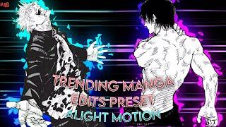 Trending Manga Edits Presets | Alight Motion