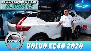 Volvo XC40 2020 Desinstalación Sistema JL Audio C7.