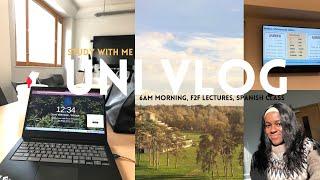 UNI VLOG  6AM morning, study with me! learning a new language!