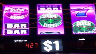 MAX Bets Winning Quick GemsDollar Slots #slotman #slotmachine #chumashcasino