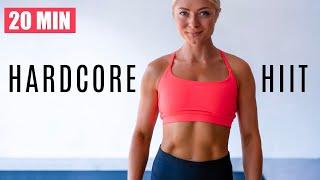 20 MIN HARDCORE HIIT WORKOUT  | full body workout - no equipment - no repeat