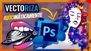 VECTORIZAR EN PHOTOSHOP ️ Rápido y Automáticamente | Pasar de imagen a vector