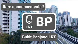 Rarest Bukit Panjang LRT Announcements!!!