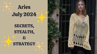 Aries July 2024. SECRETS, STEALTH, & STRATEGY [Astrology Horoscope Forecast]