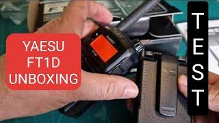 YAESU FT1D UNBOXING & TEST