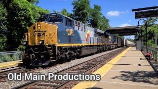 CSX SEABOARD SYSTEM HERITAGE UNIT #1982 LEADS THROUGH DORSEY