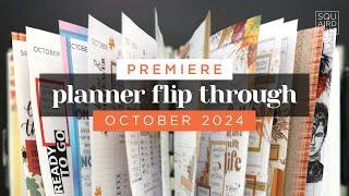 PREMIERE! OCTOBER PLANNER FLIP THROUGH 2024 :: Completed Pages in a Frankenplanner Setup