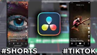 How to Make YouTube SHORTS or TIKTOK videos in DaVinci Resolve 17 | FREE Preset | Quick Tip Tuesday!