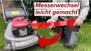 Messer am Rasenmäher wechseln | Schritt für Schritt Anleitung | So gehts richtig!