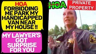 HOA keeps forbidding me park my handicapped van near my house! I am owner of land r/EntitledPeople