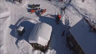 Roof Snow removal fun