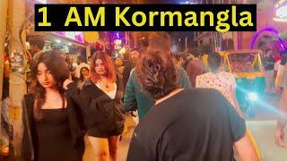 Saturday Midnight Scenes, Nightlife & Nightclubs in Kormangla, Bangalore