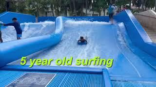 Surfing at The Grand Moon Palace Cancun