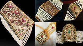 Rajasthani jadau cuff // bracelet // punachi designs ||#2019# rajasthani jewellery ||