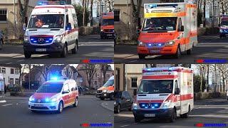 [Rosenmontagszug 2025] Einsatzfahrten von Feuerwehr, Rettungsdienst und Polizei in Seligenstadt